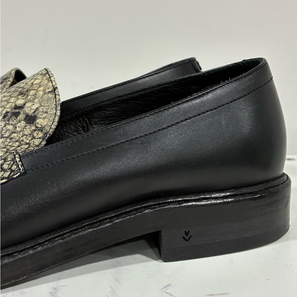 John Varvatos Leather Loafer With Python Eu 43.5 … - image 7